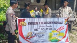 Polres Buton Utara Bagikan 100 Kg Beras SPHP untuk Warga Kurang Mampu di Hari Bhayangkara ke-80