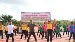 Polres Butur Gelar Olahraga Bersama Forkopimda, Perkuat Sinergi Antarinstansi