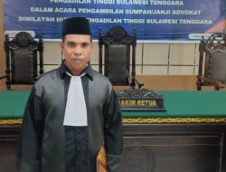 Umar Marhum Disumpah Jadi Advokat, PWI Sultra Siap Kawal Sengketa Pers