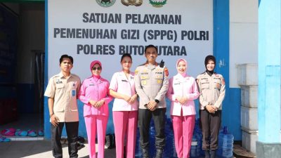 Kapolres Buton Utara Tinjau SPPG, Pastikan Makanan Program MBG Aman Dikonsumsi