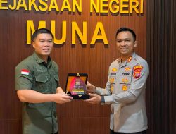 Kapolres Buton Utara Kunjungi Kejari dan Pengadilan Muna, Perkuat Sinergi Penegakan Hukum