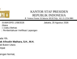 Besok, Kedeputian I KSP Kunjungi Buton Utara, Tindak Lanjuti Audiensi Bupati