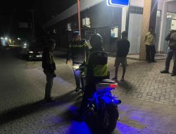Patroli Malam Polres Butur Temukan Pengendara Pakai Knalpot Brong