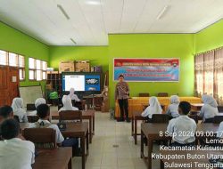 Satbinmas Polres Buton Utara Edukasi Pelajar soal Bahaya Narkoba
