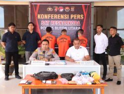 Sat Narkoba Polres Butur Sita 56,12 Gram Sabu, 3 Kasus Diungkap dalam Dua Pekan